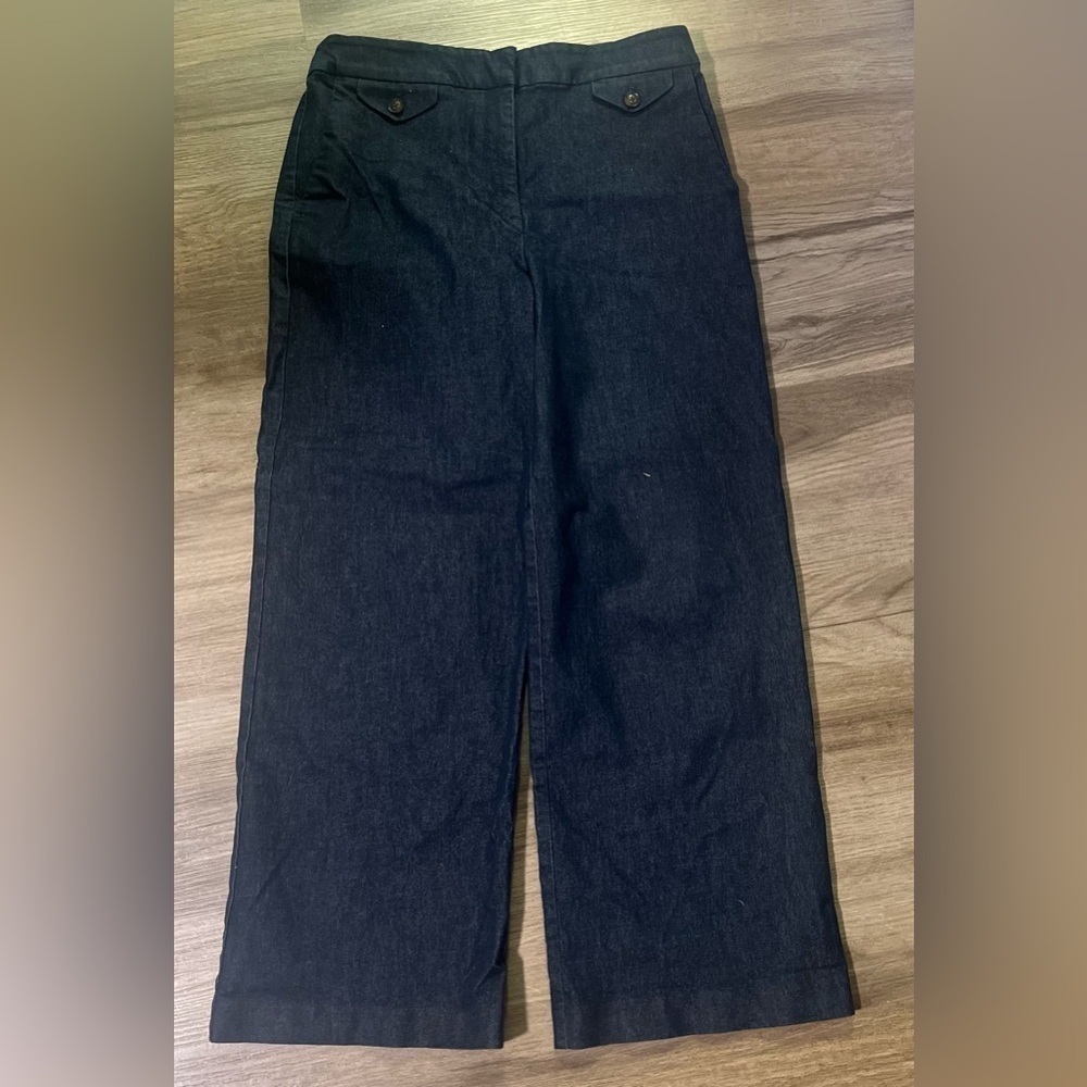 Women's LOFT Cropped Denim Slacks